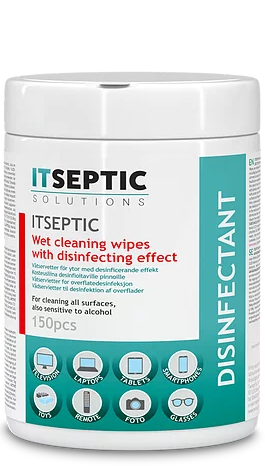 ITSEPTIC Cleaning and Disinfection Wipes (150 pcs, 12×24 cm, alcohol-free)