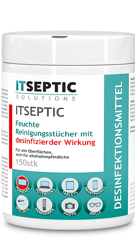 ITSEPTIC Desinfektionstücher (150 Stück, 12×24 cm)