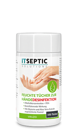 ITSEPTIC Tücher zur Händedesinfektion (100 Stück, 9×13,5 cm)
